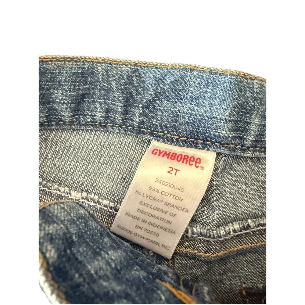 Vintage Gymboree LOVE IS IN THE AIR Tea Garden Denim Jeans Flowers‎ Lace NWT 2T